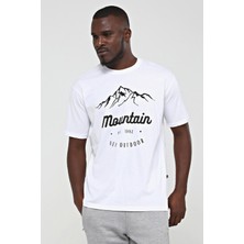 New Outdoor Montain T-Shirt Beyaz