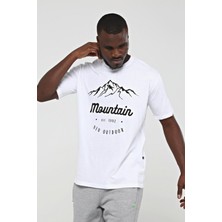 New Outdoor Montain T-Shirt Beyaz