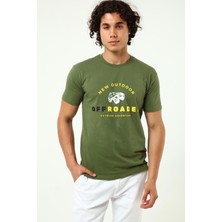 New Outdoor Off Roader T-Shirt Yeşil