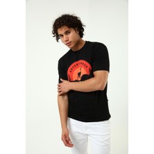 New Outdoor Wildlife T-Shirt Siyah