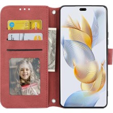 Colorful Shop Onur Için Flip Case 90 Pro Manyetik Kapatma Cüzdan Kılıf Darbeye Pu (Yurt Dışından)