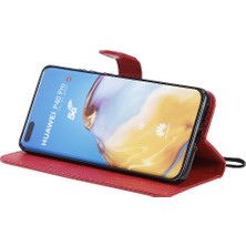 Colorful Shop Huawei P40 Pro Klasik Düz Renk ile Yüksek Kaliteli Deri Flip Case (Yurt Dışından)