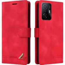 Colorful Shop Xiaomi 11T/11T Pro Için Flip Case Basit Iş Deri Kılıf Darbeye (Yurt Dışından)