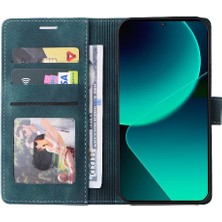 Colorful Shop Xiaomi 13T Deri Kılıf Için Flip Case Darbeye Basit Iş Cüzdan (Yurt Dışından)