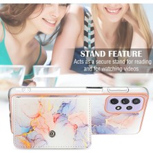 Colorful Shop Samsung Galaxy A52 5g Ince Cüzdan Yumuşak Tpu Tampon Mermer Kart (Yurt Dışından)