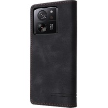 Colorful Shop Xiaomi 13T Deri Kılıf Için Flip Case Darbeye Basit Iş Cüzdan (Yurt Dışından)