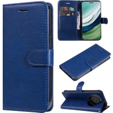 Colorful Shop Huawei Mate 60 Pro Için Flip Case Yüksek Kalite Deri Klasik Düz Renk (Yurt Dışından)