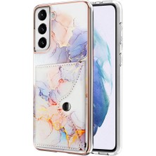 Colorful Shop Samsung Galaxy S21 Fe 5g Mermer Kart Yuvaları Yumuşak Tpu Tampon Ince (Yurt Dışından)