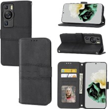 Colorful Shop Huawei P60 Manyetik Kapatma Cüzdan Kılıf Kickstand Pu Için Flip Case (Yurt Dışından)