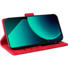 Colorful Shop Xiaomi 13T Deri Kılıf Için Flip Case Darbeye Basit Iş Cüzdan (Yurt Dışından)