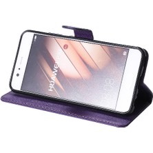 Colorful Shop Kart Yuvası Klasik Katı ile Huawei P10 Yüksek Kaliteli Deri Için Flip Case (Yurt Dışından)