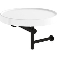 VitrA Archiplan Seramik Etajerli Tuvalet Kağıtlığı Mat Siyah A44007