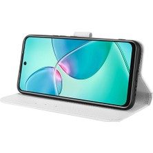 Mays Shop Infinix Sıcak 12 Oyun Için Kılıf Kickstand Manyetik Cüzdan Kapak Kart Tutucu (Yurt Dışından)