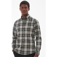 Barbour Wetheram Tailored Tartan Gömlek TN16 Forest Mist Tartan