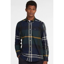 Barbour Dunoon Tailored Tartan Gömlek TN55 Seaweed Tartan