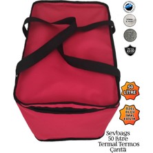 Sevbags Termal Termos Piknik Kamp Seyahat Sıcak Soğuk 50 Litre Termos Çanta