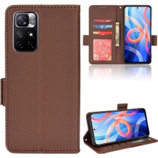 Mays Shop Xiaomi Redmi Için Not 11 5g Pu Deri Manyetik Cüzdan Kart Yuvaları (Yurt Dışından)