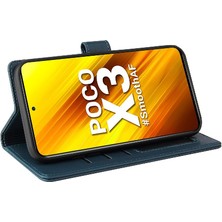 Mays Shop Xiaomi Poco X3 Nfc Üç Kart Yuvaları Için Flip Case Kickstand Darbeye 4 (Yurt Dışından)