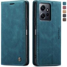 Mays Shop Xiaomi Redmi Not 12 Için Flip Case 4g Manyetik Kapatma Darbeye Vaka Pu (Yurt Dışından)