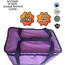 Sevbags Termal Termos Piknik Kamp Seyahat Sıcak Soğuk 50 Litre Termos Çanta