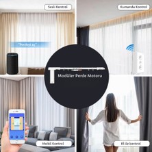 Novato Akıllı Modüler Tuya Uyumlu Wifi Yana Kayar Perde Motor Kiti