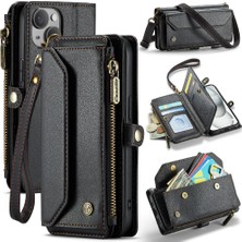 My Boutique Iphone 15 Için Crossbody Durumda Artı Durumda Cüzdan Kart Tutucu Cüzdan Kılıf Için (Yurt Dışından)