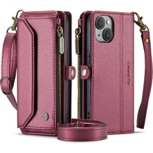 My Boutique Iphone 15 Için Crossbody Durumda Artı Durumda Cüzdan Kart Tutucu Cüzdan Kılıf Için (Yurt Dışından)