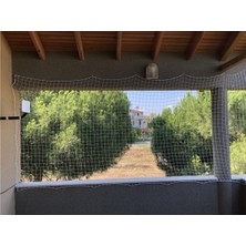 Nodes Balkon Filesi Ağı - Kedi Filesi - Kuş Filesi - Çocuk Filesi -75CM - En - Beyaz - Sınırsız Ölçü