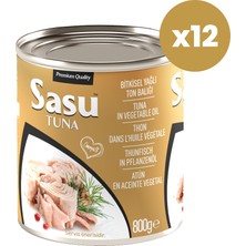 Sasu Klasik Ton Balığı 12X800G Bütün Dilim