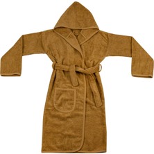 Textile Colors Bebek Bornoz Bukle Kahverengi Kapüşonlu [ 8-10 ] Yaş