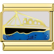 İtalyan Charm Bileklik Italyan Charm Altın Titanic
