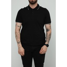 Jsco Hscstore Erkek Polo Yakalı Siyah T-Shirt- 8421