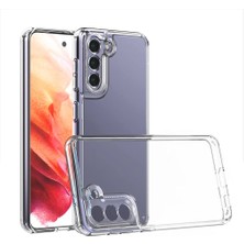 Gpack Samsung Galaxy S21 Fe Kılıf Coss Şeffaf 5mm Sert Silikon Kapak Renksiz