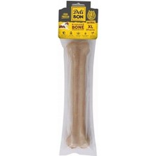 Delibon Natürel Deri Pres Kemik Köpek Ödülü 27 cm Xl