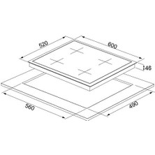 Silverline CS5436W01 Ankastre Ocak