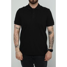 Jsco Hscstore Erkek Polo Yakalı Siyah T-Shirt- 8420