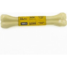 Delibon Beyaz Pres Deri Kemik Köpek Ödülü 27 cm Xl