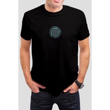 T-35 Viking Baskılı Siyah Unisex T-Shirt C483