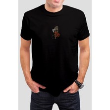 T-35 Viking Balta Baskılı Siyah Unisex T-Shirt C487