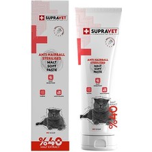 Supravet Sterilised Hairball Kedi Macunu 100 gr - SUP004 Kısırlaştırılmış Kediler İçin Lezzetli Ödül