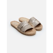 Su Espadril Palase Altın Kadın Espadril Terlik