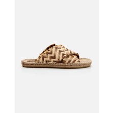 Su Espadril Justie Naturel Kadın Espadril Terlik