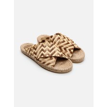 Su Espadril Justie Naturel Kadın Espadril Terlik