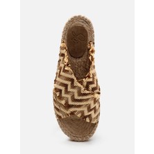 Su Espadril Justie Naturel Kadın Espadril Terlik