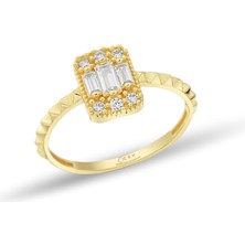 Baget Taşlı Altın Yüzük YZKKCGK035