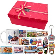 Dünyadan Hediyeler Çek Cumhuriyeti Hediye Kutusu 10 Parça Kupa Magnet Anahtarlık Kutu