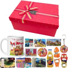 Dünyadan Hediyeler Peru Hediye Kutusu 10 Parça Kupa Magnet Anahtarlık Kutu