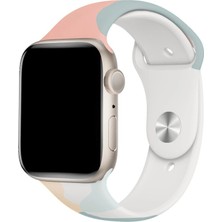 Megafox Teknoloji Apple Watch Uyumlu Kordon Silikon Esnek Yumuşak Kayış, Grape Fr