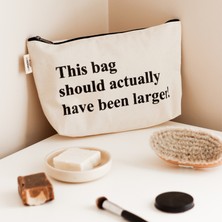 Beige & Stone Su Geçirmez, Silinebilir Makyaj ve Plaj Çok Amaçlı El Çantası This Bag...