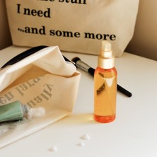 Beige & Stone Su Geçirmez, Silinebilir Makyaj ve Plaj Çok Amaçlı El Çantası This Bag...